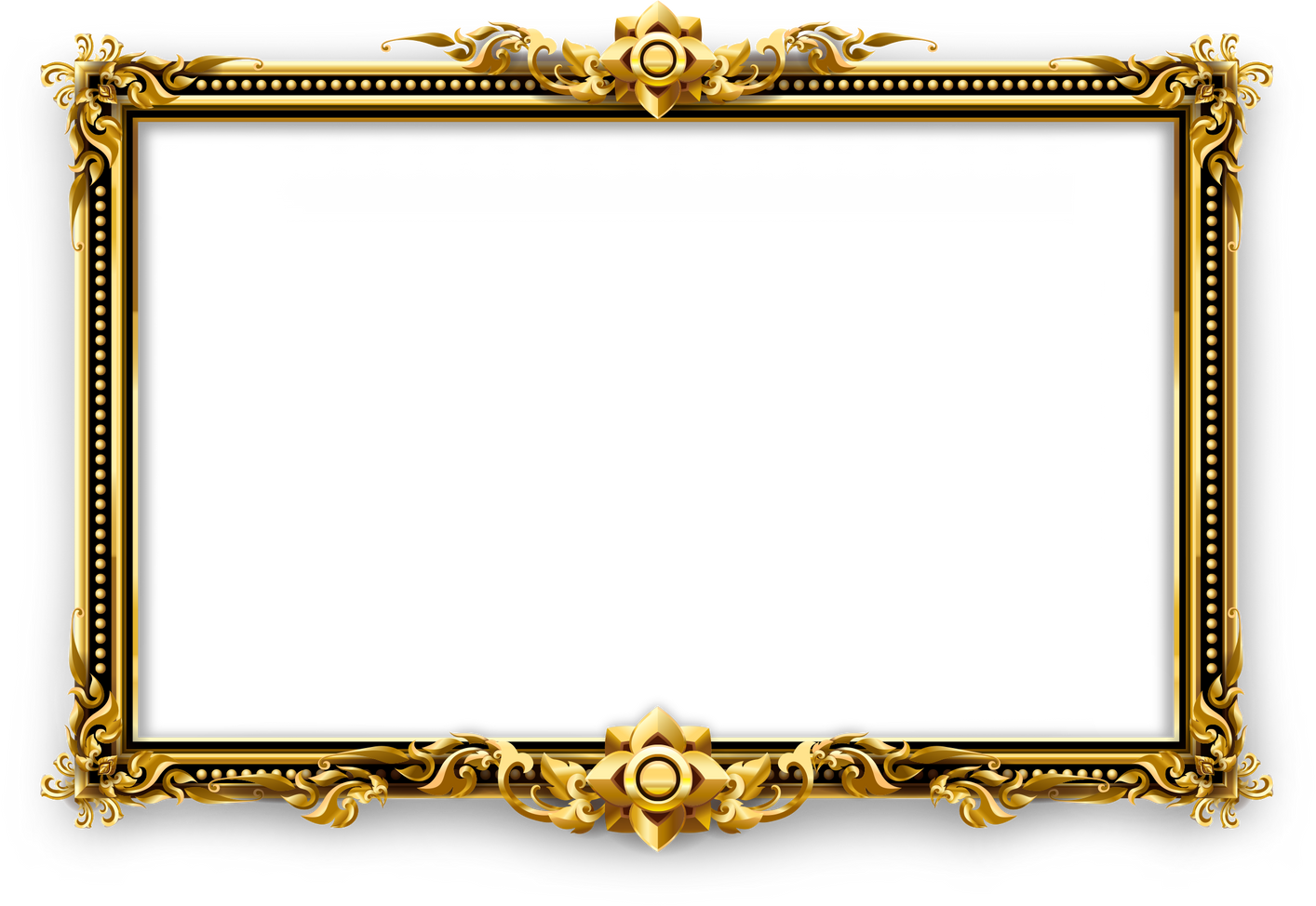 gold frame border picture